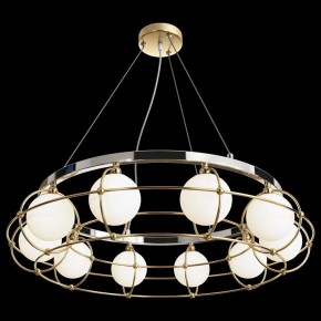 Подвесная люстра Maytoni Carcass MOD312PL-10GCH в Губкинском - gubkinskiy.mebel24.online | фото 3