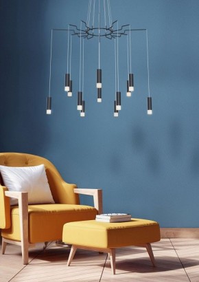 Подвесная люстра Maytoni Davida MOD035PL-12B в Губкинском - gubkinskiy.mebel24.online | фото 4