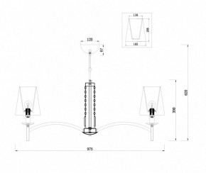 Подвесная люстра Maytoni Krona MOD076PL-08N в Губкинском - gubkinskiy.mebel24.online | фото 4