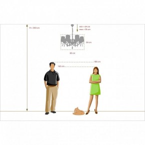 Подвесная люстра MW-Light Эллегия 8 303012708 в Губкинском - gubkinskiy.mebel24.online | фото 11