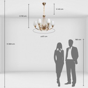 Подвесная люстра MW-Light Палермо 27 386017706 в Губкинском - gubkinskiy.mebel24.online | фото 8