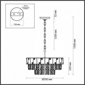 Подвесная люстра Odeon Light Chessi 5076/11 в Губкинском - gubkinskiy.mebel24.online | фото 5