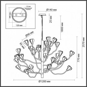 Подвесная люстра Odeon Light Gardi 5090/30 в Губкинском - gubkinskiy.mebel24.online | фото 2