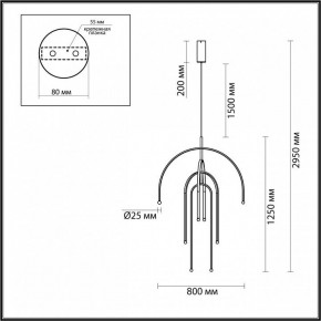 Подвесная люстра Odeon Light Memfi 6633/95L в Губкинском - gubkinskiy.mebel24.online | фото