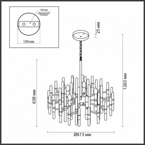 Подвесная люстра Odeon Light Stika 4988/10 в Губкинском - gubkinskiy.mebel24.online | фото 7