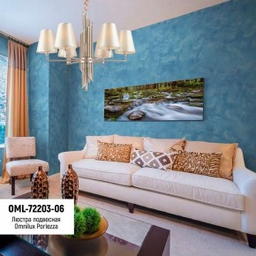 Подвесная люстра Omnilux Porlezza OML-72203-06 в Губкинском - gubkinskiy.mebel24.online | фото 8