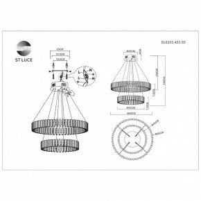 Подвесная люстра ST-Luce Estense SL6203.403.65 в Губкинском - gubkinskiy.mebel24.online | фото 3