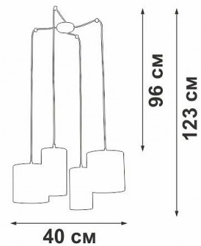 Подвесная люстра Vitaluce V3089 V3089-1/4S в Губкинском - gubkinskiy.mebel24.online | фото 5