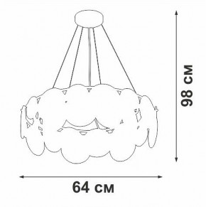 Подвесная люстра Vitaluce V5801 V5801-8/6S в Губкинском - gubkinskiy.mebel24.online | фото 7