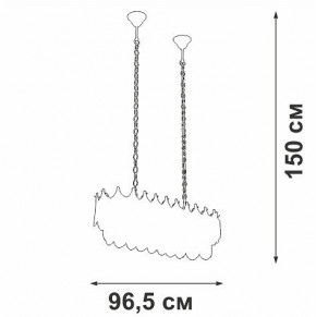 Подвесная люстра Vitaluce V58120 V58120-8/11 в Губкинском - gubkinskiy.mebel24.online | фото 3