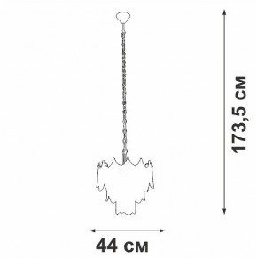 Подвесная люстра Vitaluce V5813 V5813-8/5 в Губкинском - gubkinskiy.mebel24.online | фото 3