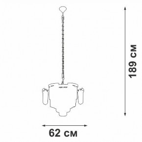 Подвесная люстра Vitaluce V58370 V58370-8/13 в Губкинском - gubkinskiy.mebel24.online | фото 3