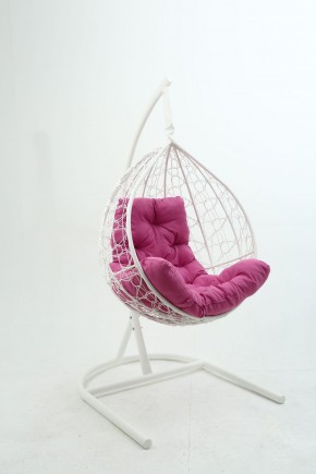 Подвесное кресло Бароло (белый/розовый) в Губкинском - gubkinskiy.mebel24.online | фото