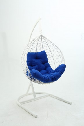 Подвесное кресло Бароло (белый/синий) в Губкинском - gubkinskiy.mebel24.online | фото