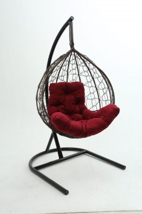 Подвесное кресло Бароло (коричневый/бордо) в Губкинском - gubkinskiy.mebel24.online | фото