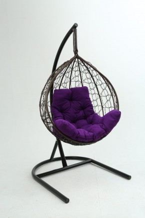 Подвесное кресло Бароло (коричневый/фиолетовый) в Губкинском - gubkinskiy.mebel24.online | фото