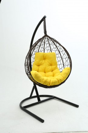 Подвесное кресло Бароло (коричневый/желтый) в Губкинском - gubkinskiy.mebel24.online | фото