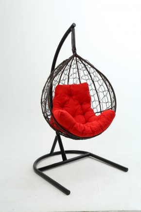 Подвесное кресло Бароло (коричневый/красный) в Губкинском - gubkinskiy.mebel24.online | фото