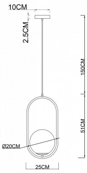 Подвесной светильник Arte Lamp Matisse A7746SP-1AB в Губкинском - gubkinskiy.mebel24.online | фото 3