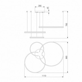 Подвесной светильник Eurosvet Gap 90180/3 золото в Губкинском - gubkinskiy.mebel24.online | фото 5