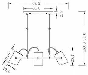 Подвесной светильник Freya Elori FR4005PL-03WB в Губкинском - gubkinskiy.mebel24.online | фото 8