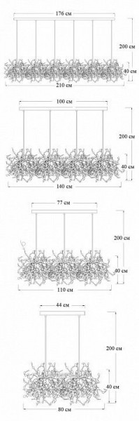 Подвесной светильник Imperiumloft Tezani Argent 40.2060-4 в Губкинском - gubkinskiy.mebel24.online | фото 2