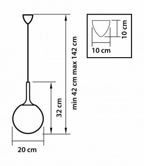 Подвесной светильник Lightstar Globo 813021 в Губкинском - gubkinskiy.mebel24.online | фото 3