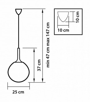Подвесной светильник Lightstar Globo 813031 в Губкинском - gubkinskiy.mebel24.online | фото 3