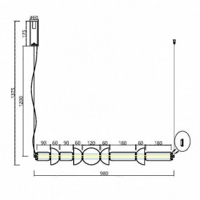 Подвесной светильник Maytoni Cosmo MOD210PL-L39BS3K в Губкинском - gubkinskiy.mebel24.online | фото 7