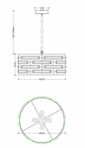 Подвесной светильник Maytoni Frontera MOD067PL-04CH в Губкинском - gubkinskiy.mebel24.online | фото 4