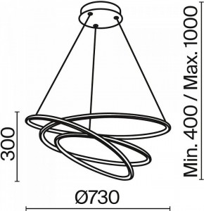 Подвесной светильник Maytoni Halo MOD100PL-L88WK1 в Губкинском - gubkinskiy.mebel24.online | фото 3