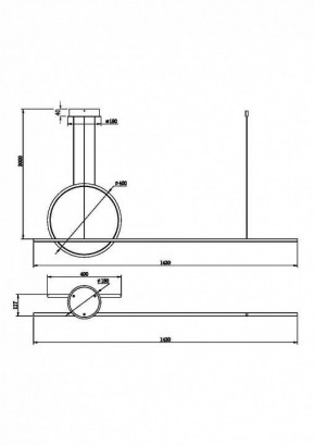 Подвесной светильник Maytoni Halo MOD247PL-L49BK в Губкинском - gubkinskiy.mebel24.online | фото 2