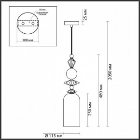 Подвесной светильник Odeon Light Bizet 4855/1 в Губкинском - gubkinskiy.mebel24.online | фото