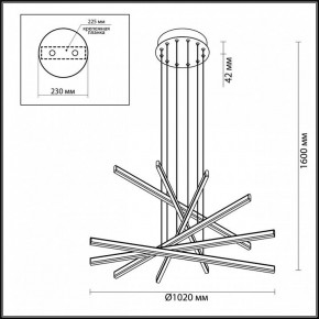 Подвесной светильник Odeon Light Rudy 3890/96L в Губкинском - gubkinskiy.mebel24.online | фото 6