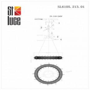 Подвесной светильник ST-Luce Lucchero SL6105.213.01 в Губкинском - gubkinskiy.mebel24.online | фото 6