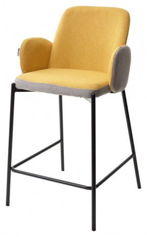Полубарный стул NYX (H=65cm) VF106 желтый / VF120 серый М-City в Губкинском - gubkinskiy.mebel24.online | фото 1