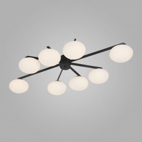 Потолочная люстра Eurosvet Opaline 70220/8 черный в Губкинском - gubkinskiy.mebel24.online | фото