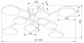 Потолочная люстра Eurosvet Ripple 50389 LED латунь в Губкинском - gubkinskiy.mebel24.online | фото 5