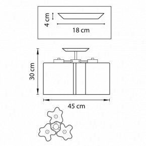 Потолочная люстра Lightstar Nubi 802037 в Губкинском - gubkinskiy.mebel24.online | фото 2