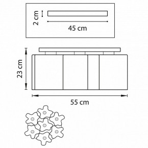 Потолочная люстра Lightstar Nubi 802073 в Губкинском - gubkinskiy.mebel24.online | фото 2