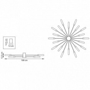Потолочная люстра Lightstar Ragno 732203 в Губкинском - gubkinskiy.mebel24.online | фото 5