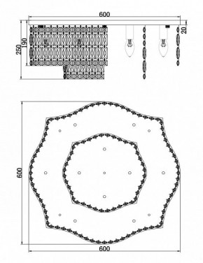 Потолочная люстра Maytoni Dune DIA005CL-10CH в Губкинском - gubkinskiy.mebel24.online | фото 2