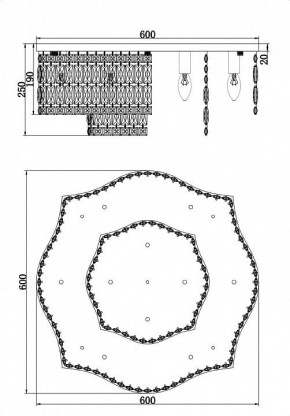 Потолочная люстра Maytoni Dune DIA005CL-10G в Губкинском - gubkinskiy.mebel24.online | фото 3