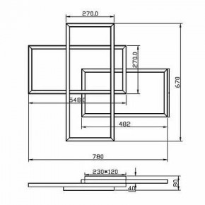 Потолочная люстра Maytoni Line MOD016CL-L80BK в Губкинском - gubkinskiy.mebel24.online | фото 2
