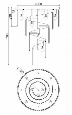 Потолочная люстра Maytoni Louis RC007CL-08CH в Губкинском - gubkinskiy.mebel24.online | фото 3