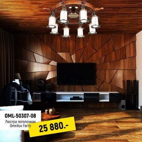 Потолочная люстра Omnilux Ferro OML-50307-08 в Губкинском - gubkinskiy.mebel24.online | фото 2
