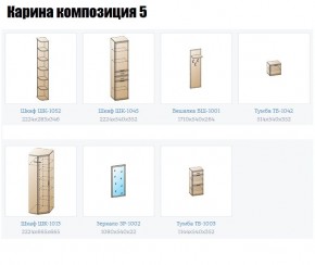 Прихожая Карина (модульная) в Губкинском - gubkinskiy.mebel24.online | фото 2
