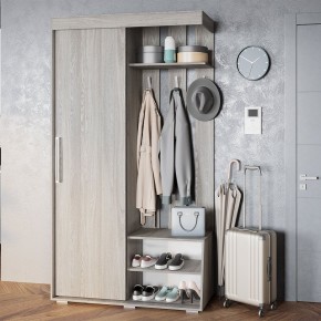 Прихожая Зара ПР-01 (ясень белый) в Губкинском - gubkinskiy.mebel24.online | фото 3