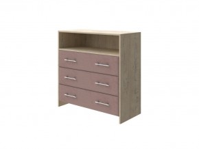 PROxSON Комод Varna (ЛДСП Бунратти+ткань Бунратти/Ultra Горячий шоколад) 90x40 в Губкинском - gubkinskiy.mebel24.online | фото
