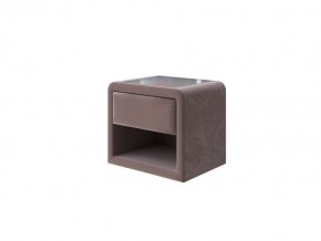 PROxSON Тумба Cube (Ткань: Велюр Shaggy Chocolate) 52x41 в Губкинском - gubkinskiy.mebel24.online | фото